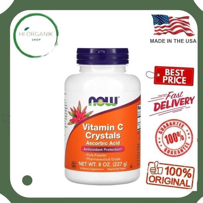 Now Foods Vitamin C Crystals 227 g - Ascorbic Acid - Vitamin C Powder