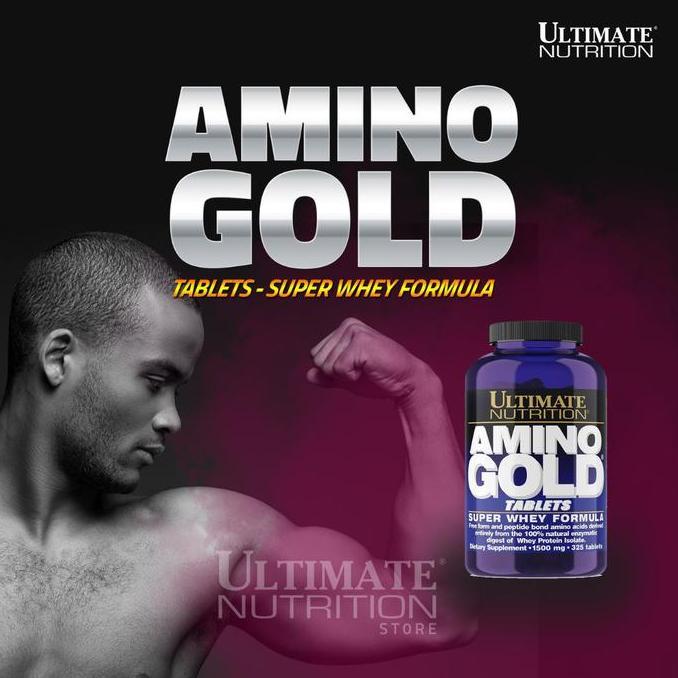 Ultimate Nutrition Amino Gold/1500mg suplemen fitness / 100% whey isolate / suplemen gym / suplemen 