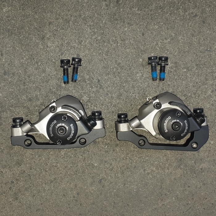 Kaliper Disc Mekanik Rem Sepeda Shimano Caliper Deore BR-M495 - Silver