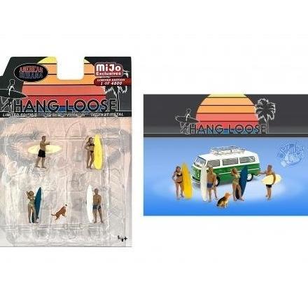 AD-76500 - American Diorama 1:64 Hang Loose Figure Set MiJo Exclusives