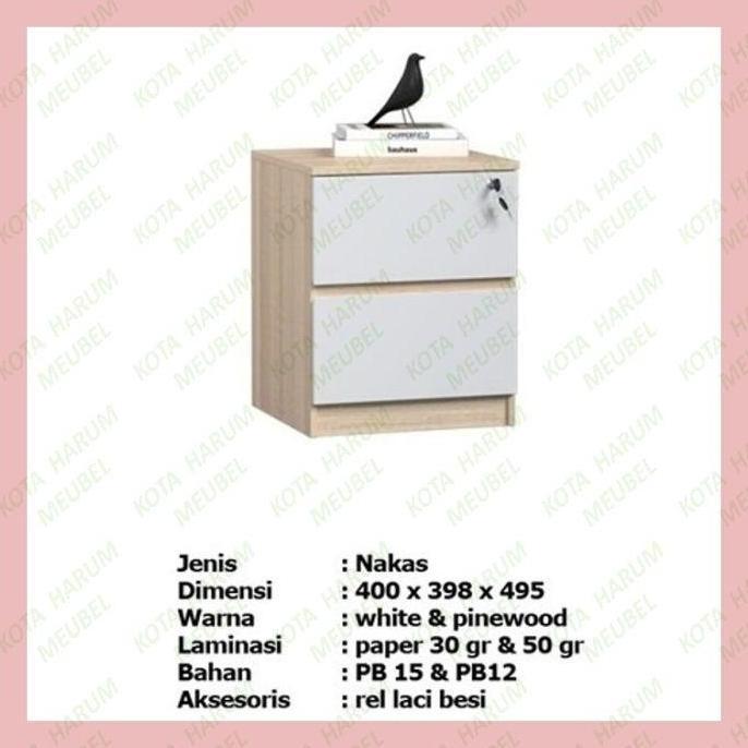 lemari buku rak buku mini kayu olympic nk kanto coklat pine bandung