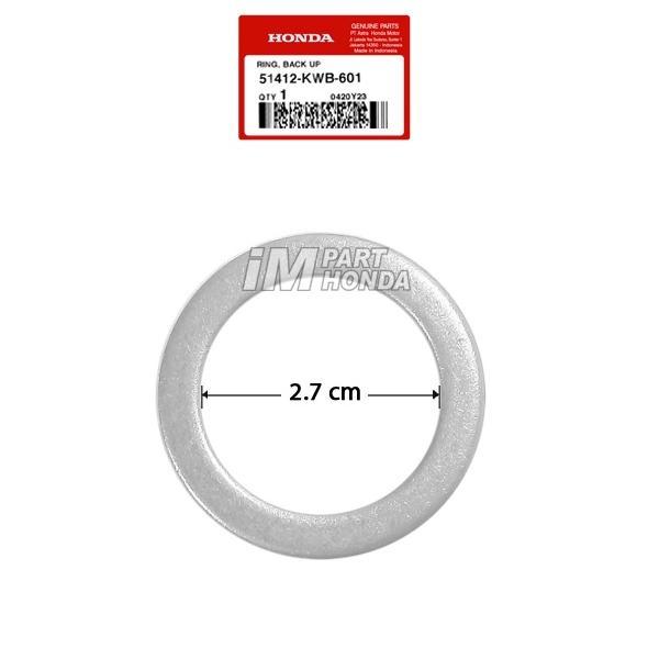 51412-Kwb-601 Ring Back Up Tabung Shock Depan Revo 110 Blade Beat Fi New Supra X 125 Fi Vario 125 15