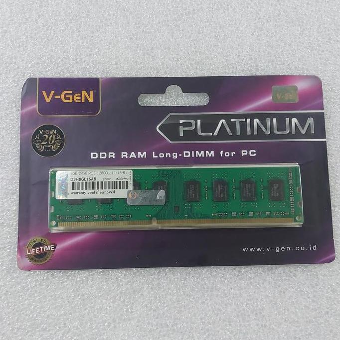 ram memory longdim  vgen ddr3 ddr3L 8gb pc 10600 12800 12800L