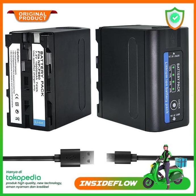 tokomasdedet9 - Baterai / Battery Sony Kamera Camera USB Type C 10000mAh For handycam seri HXR PXW D