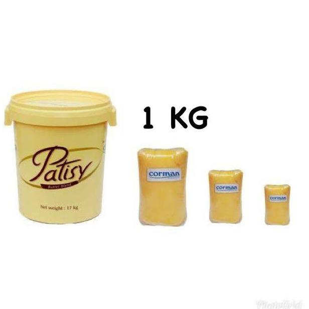 BUTTER MENTEGA CORMAN PATISY BUTTER BLAND 1 KG REPACK