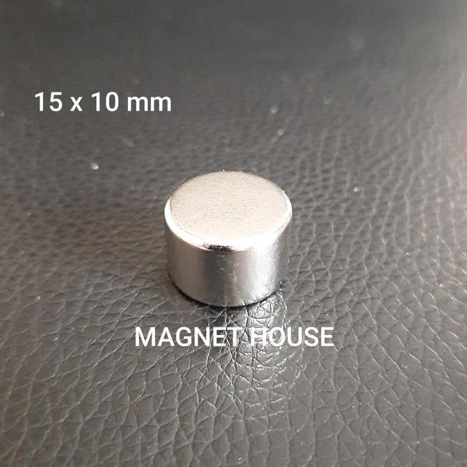Redmegic- Magnet Neodymium Bulat Silinder 15X10 Mm 15X10Mm 15 X 10 Mm 15Mmx10Mm