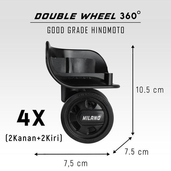 Part Koper : Roda 360 derajat HINOMOTO Wheel SET 1 KOPER