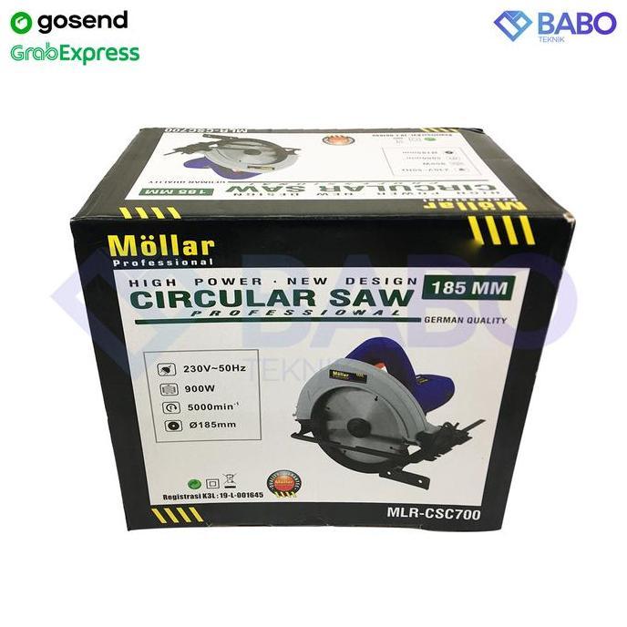 Gergaji Kayu Listrik 7" Mollar CSC700 circular saw 180mm