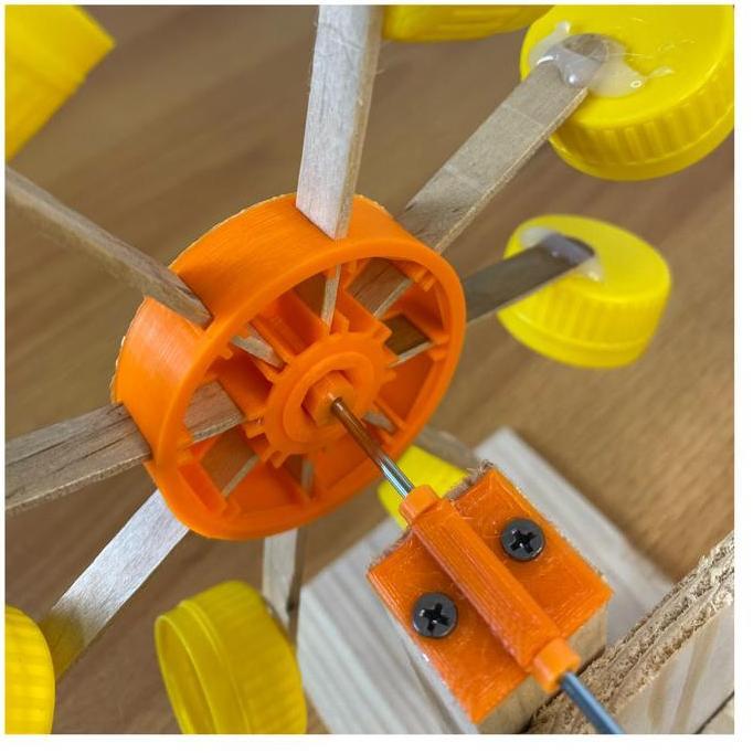 Redmegic- Kit Edukasi Water Turbine Generator / Baling-Baling Kincir Air Untuk Prakarya Generator Mi