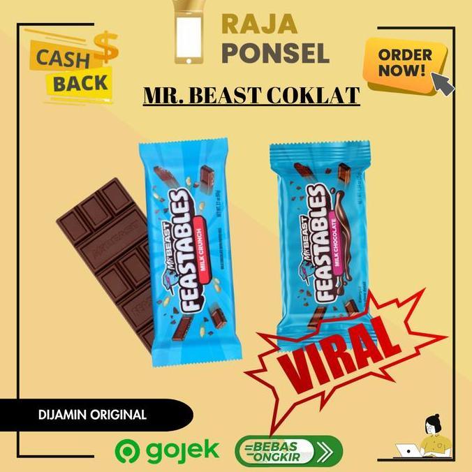znputrahair - (new version) coklat mr beast feastables chocolate bar