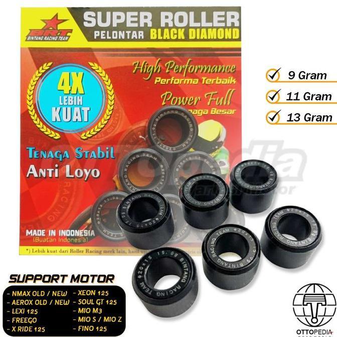 Super Roller BRT NMAX Old/New Aerox Lexi Xeon Mio M3 Freego Fino 125 Loler Roler Black Diamond Ori (