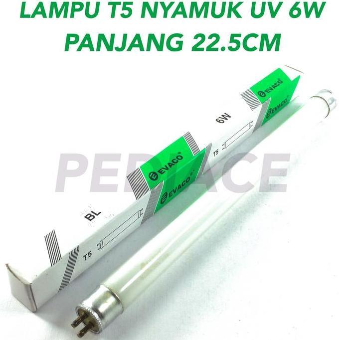 Lightflas- Lampu T5 Nyamuk Uv Evaco 6W Lampu Nyamuk 6 Watt - Lampu Nyamuk 22.5Cm