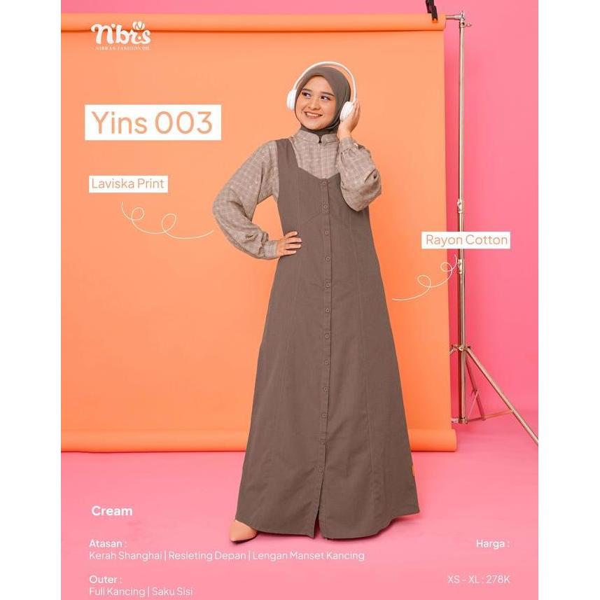 Terjangkau Nibras - Yins 003 - Atasan Dan Outer - Model Kekinian Bahan Laviska Mix Cotton
