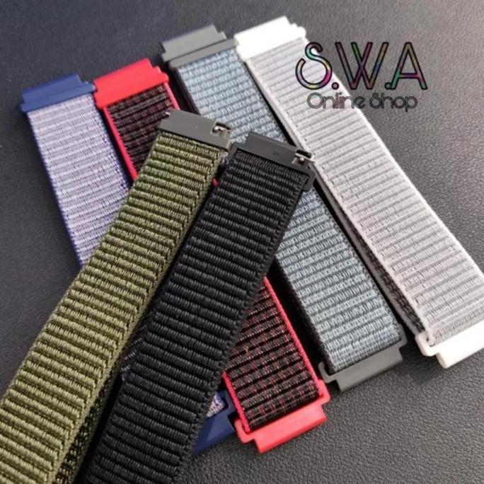 Strap Nylon Nilon Velcro Lekat Tali Jam Tangan Watch Mibro Gs Active