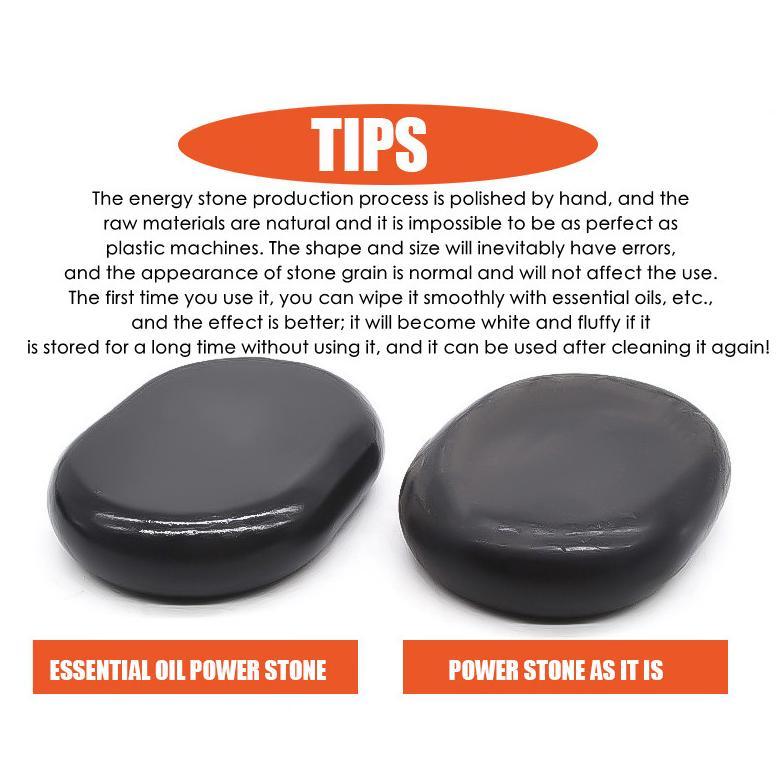BestPromo 2Pcs Hot Stone Massage 8*8*1.5Cm Batu Hot Stone Massage Flat Hot Stone Spa