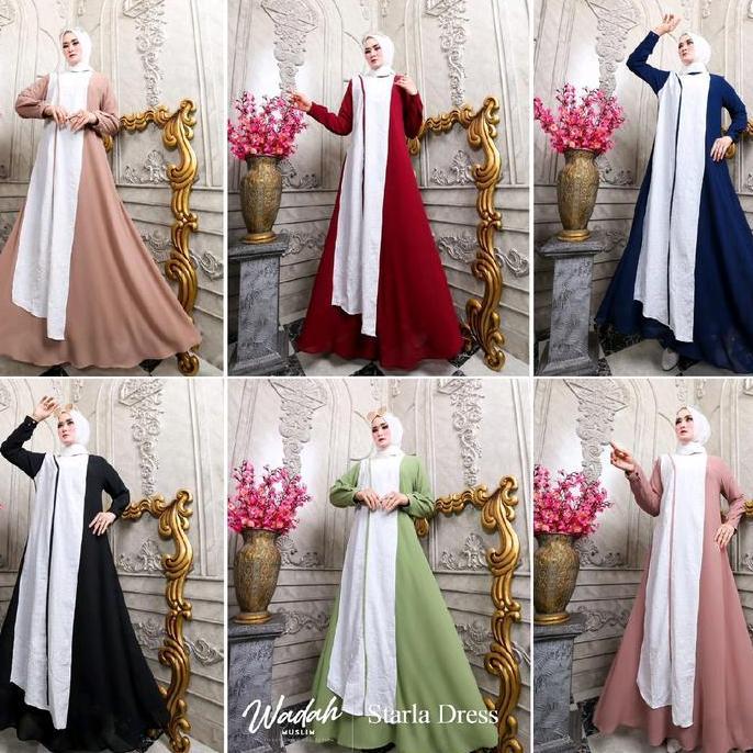 Terjangkau Sale Sale Sale Alea Dress Terbaru Gamis Premium Lebaran Original Brand Wadah Muslim