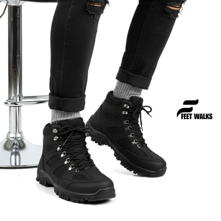 HOT DEALS SEPATU SAFETY BOOTS PRIA - SEPATU SAFETY UJUNG BESI KERJA PROYEK BANGUNAN