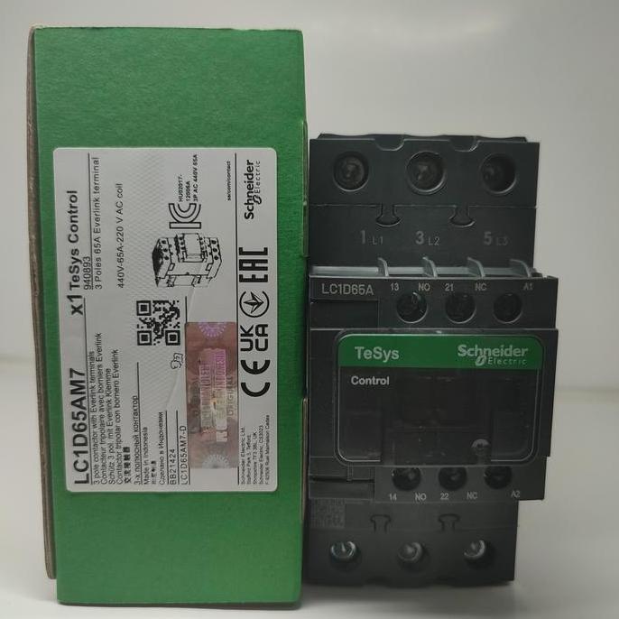 kontaktor Schneider LC1D65a m7 contactor LC1D65am7 LC1D65 am7