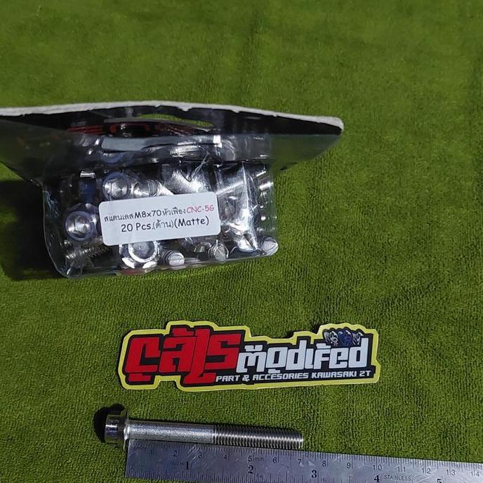 Ready BAUT PROBOLT STAINLESS CNC 5-G MATTE 8X70MM DRAT 12 PANJANG 7CM