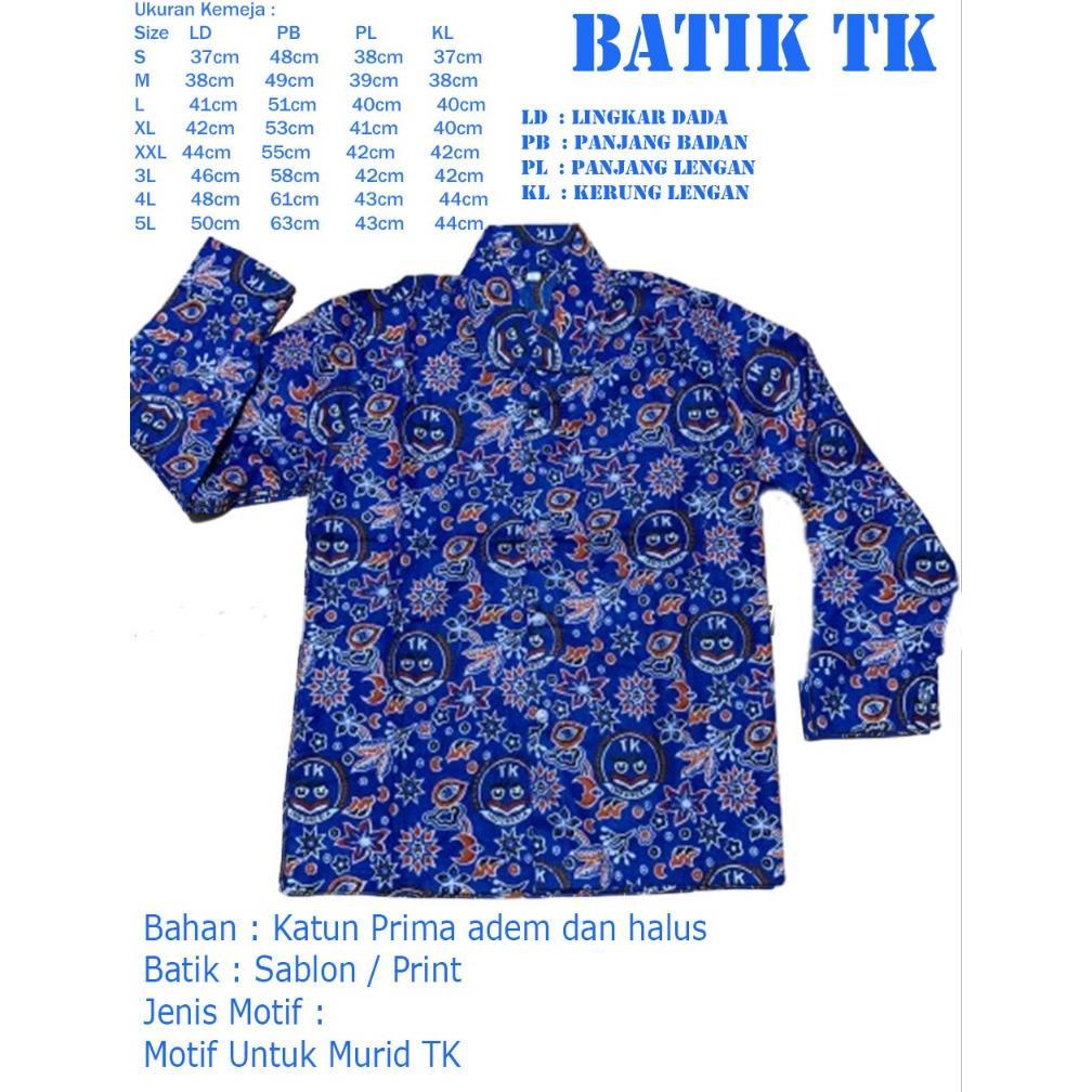 DISKON BATIK TK IGTKI NASIONAL BATIK TK BIRU SERAGAM BATIK IGTKI TERLARIS SERAGAM SEKOLAH