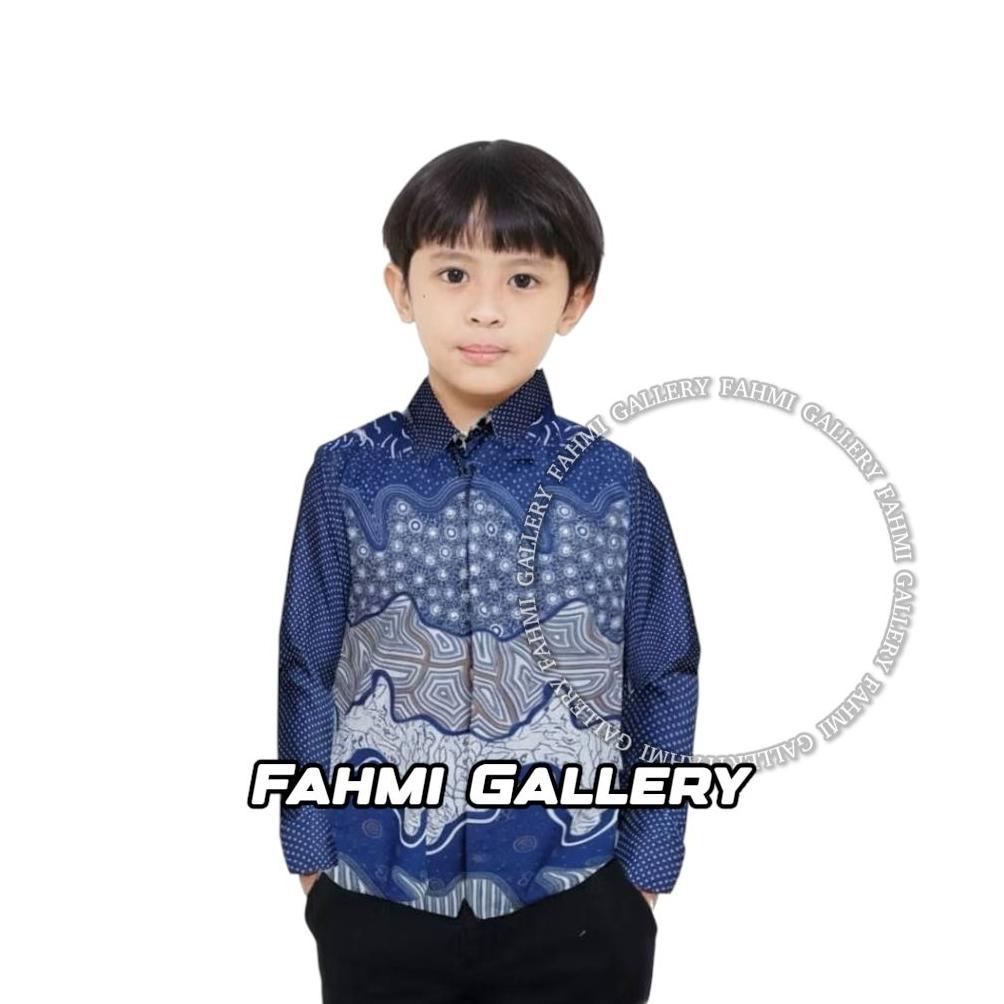 DISKON COUPLE BATIK AYAH DAN ANAK LAKI-LAKI - BAJU BATIK PRIA DEWASA DAN ANAK LAKI-LAKI WARNA BIRU