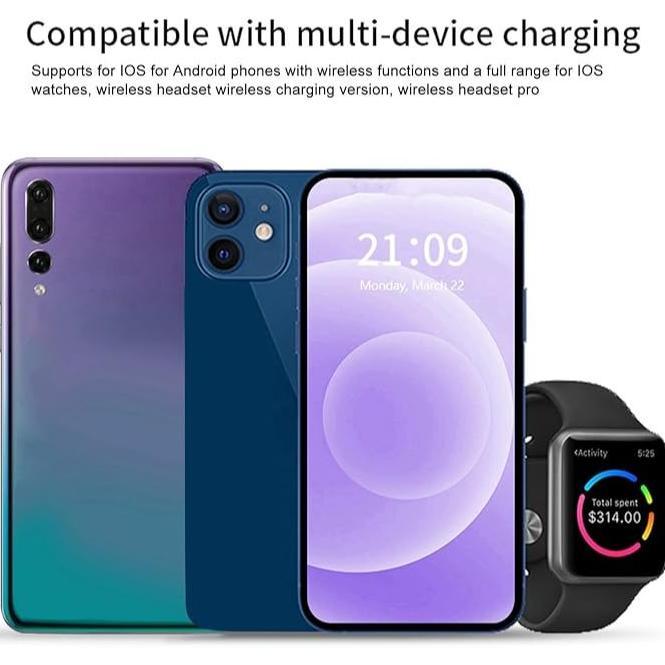 HOT SALE 3 In 1 Wireless Charger Foldable Charging Station LED For Mobile Phone iPhone 15 14 13 12 1