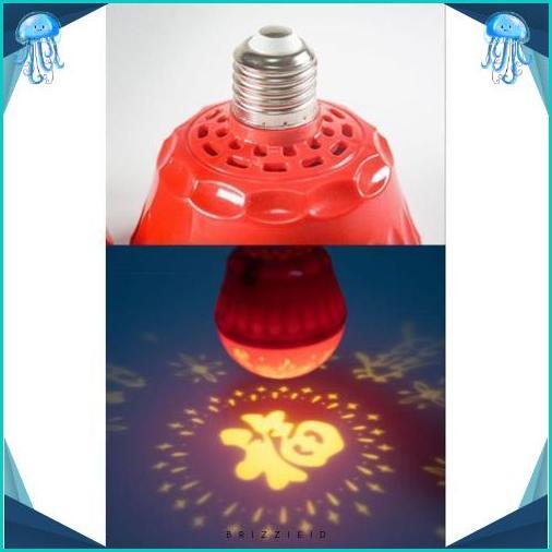 Lampu LED Merah  FU hoki dekor Imlek Fitting E27
