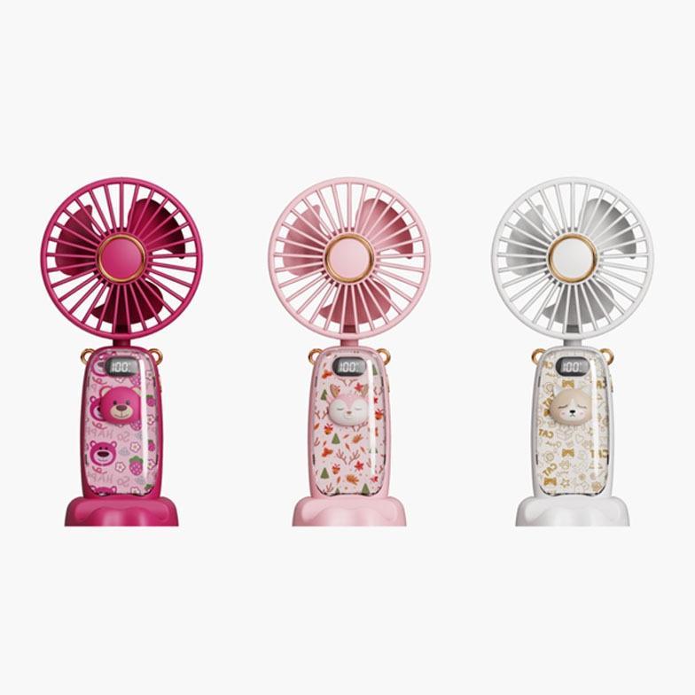 Discount Disney Kipas Angin Mini Portable+Dudukan Ponsel Model Animal Karakter | Usb 20000 mAh Handy