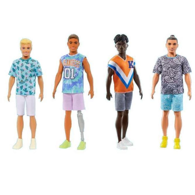 Boneka mattel Barbie Ken Fashionistas ken Mainan Original Asli Terlaris