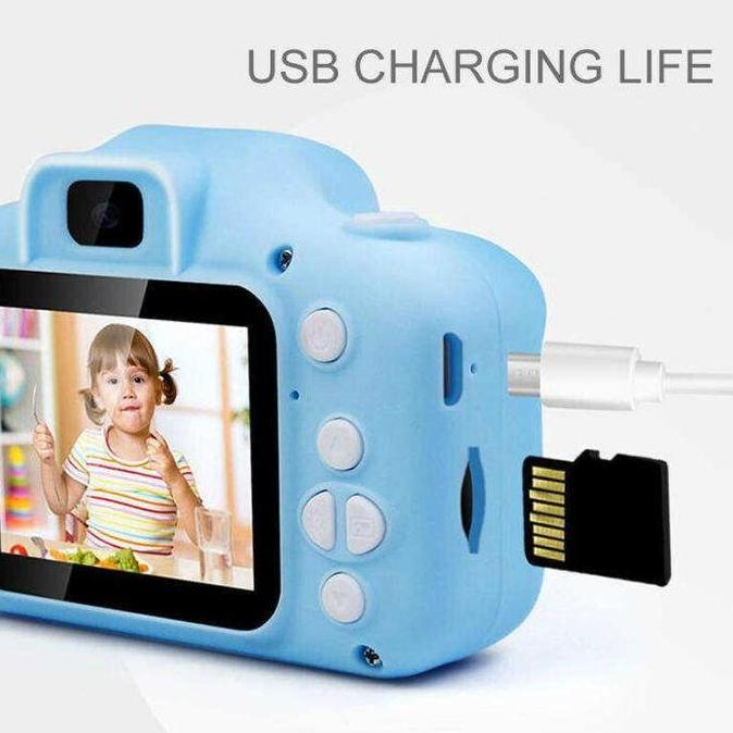 Roemahcustom411 - Mainan Kamera Anak Hadiah Anak Mini Kamera Digital Kamera Perekam Video Gift Camer