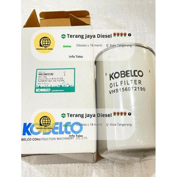VHS156072190 filter oli kobelco SK200-8 SK200-10