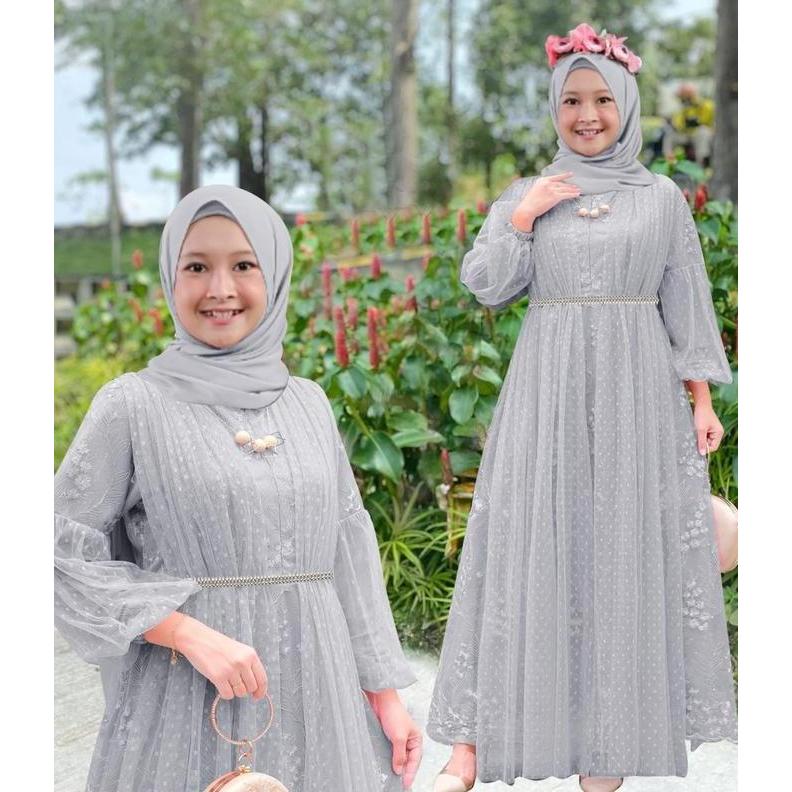 Pakaian Gamis Anak Perempuan Dan Remaja Terbaru Model Tangan Balon-Maxi Zahra Kids 3-14 Tahun-Gamis 