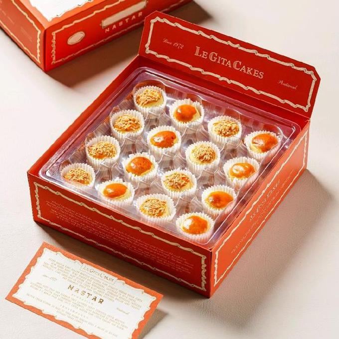 LeGita Cakes Nastar Campur (Polos & Keju) Premium 50 Khas Pontianak ARG