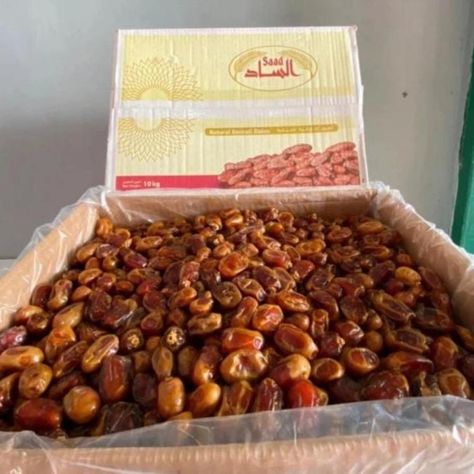 Kurma Khalas 10 Kg 1 Dus Saad - Termurah Snack Food kurma  sukari kurma  indonesia kurma  sehat