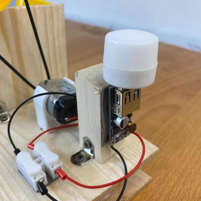 Toysficrim- Kit Edukasi Plta Mini Kincir Air Water Turbine Generator