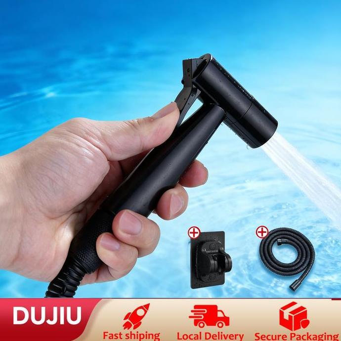 vrzukifazyah - set semprotan toilet lengkap tanpa bor, cukup ditempel, spray gun praktis untuk bersi