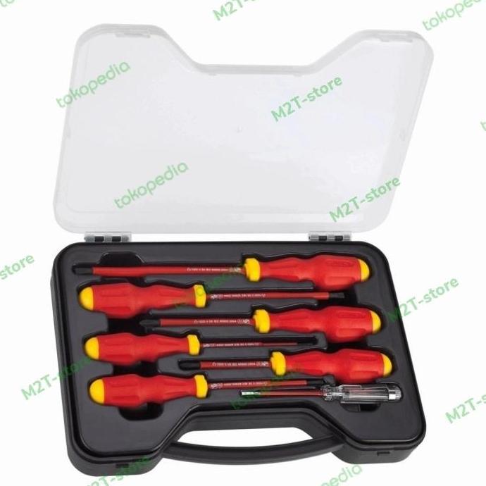 VDE Screwdriver Set 6pcs Stanley 65-980 w/ Bonus Tespen -Obeng Listrik