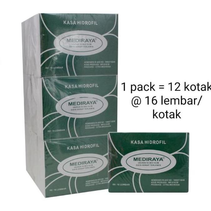 Capslock- Kain Kasa/Kasa Steril/Kasa Hidrofil/Pembalut Luka Mediraya (Per Pack)