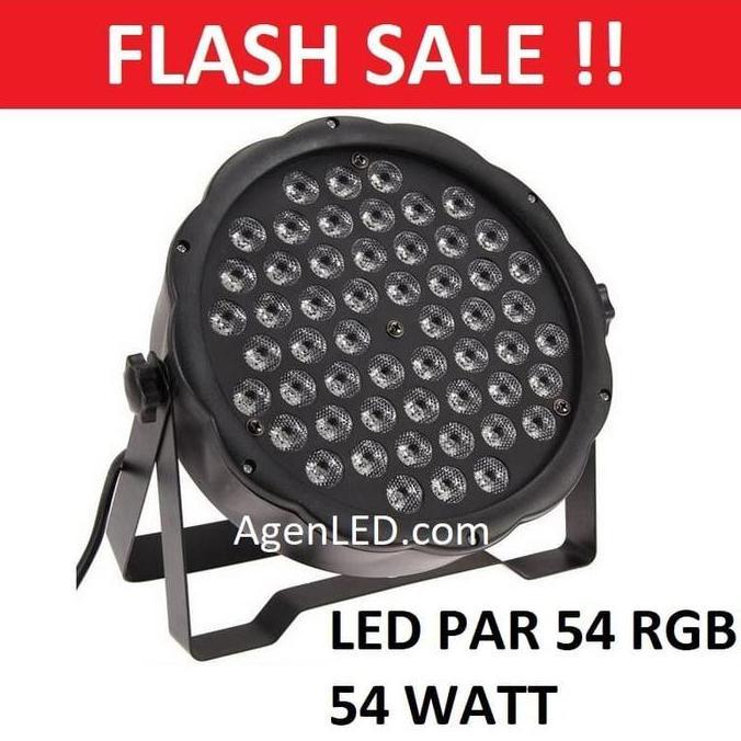 Lampu Sorot Panggung Led Par Rgb Mata Disco Warna Warni Rgbw 54 W Watt
