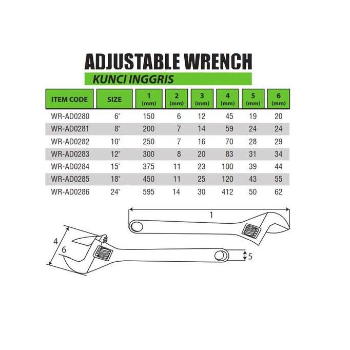 TEKIRO KUNCI INGGRIS 24 INCH