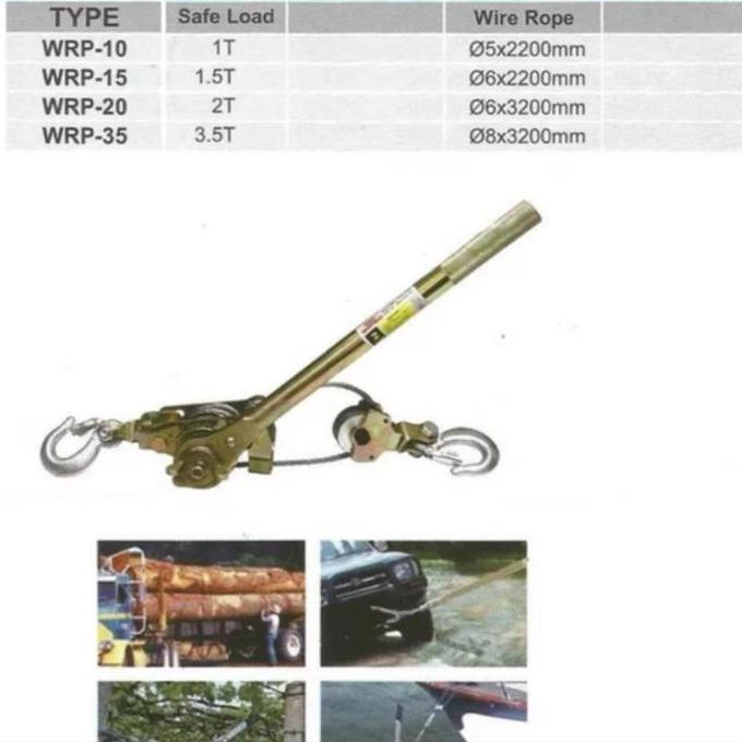 Hand Ratchet Puller 1ton 1.5ton 2ton 3ton 3.5ton - Trektang - Tracktang ukuran 1 1.5 2 3 3.5 Ton Wip