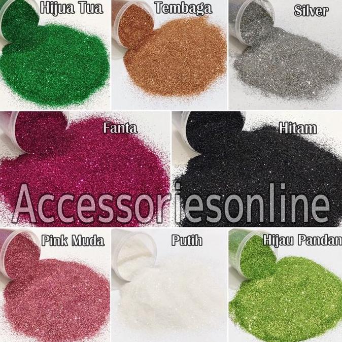 Pickme- Gliter Bubuk 1/2 Kg / Gliter Bubuk Warna-Warni