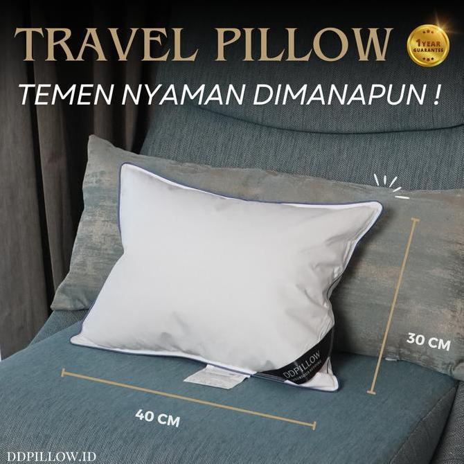 SIMPATE.OLD - DDPILLOW BANTAL TRAVEL BULU ANGSA ASLI | TRAVEL PILLOW | LUMBAR PILLOW