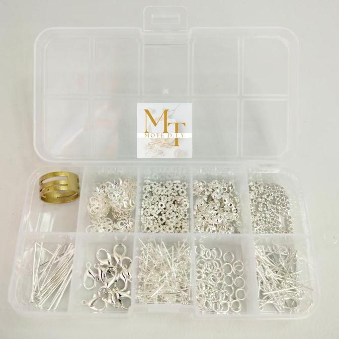 Toysficrim- Motediy - [600] Paket Kit Diy Aksesoris/ Paket Diy Aksessoris Gelang & Kalung
