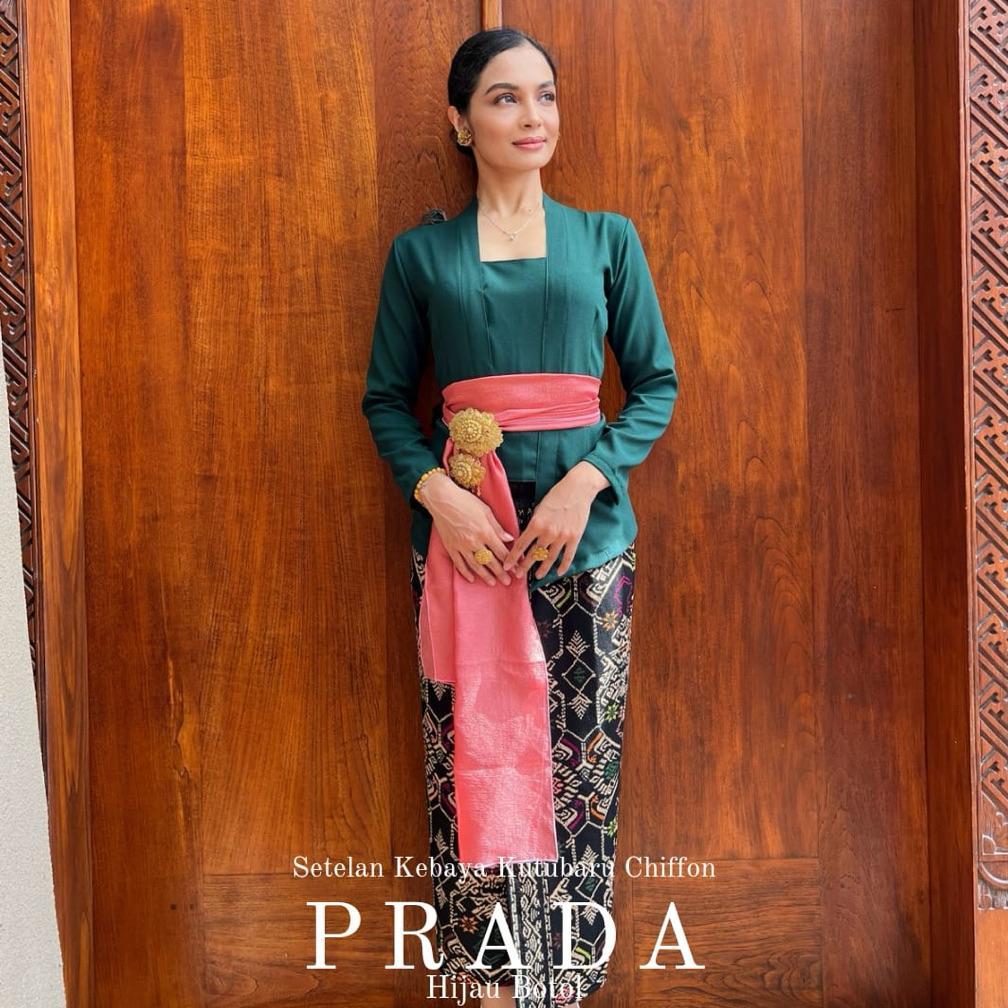 best deals setelan kebaya bali orchid chifon | set kebaya kutubaru bali lengan panjang | kebaya polo