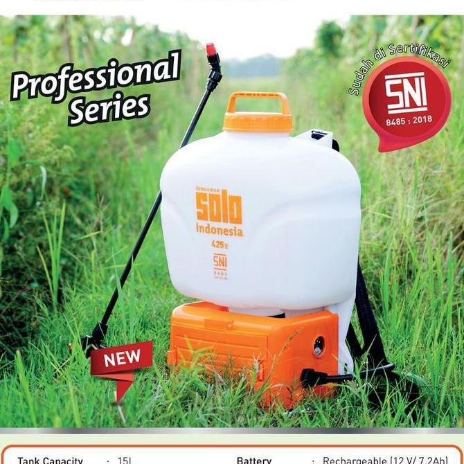 Sprayer Solo 425E Sprayer elektrik Aki Mesin Semprot rumput