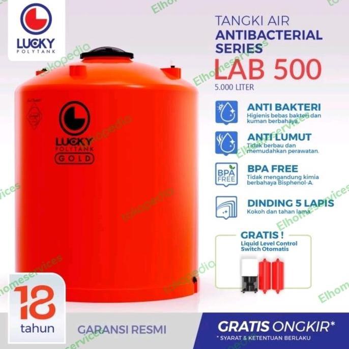 Diskon Toren Air 5000 Liter Lucky Lab500 Antibakteri
