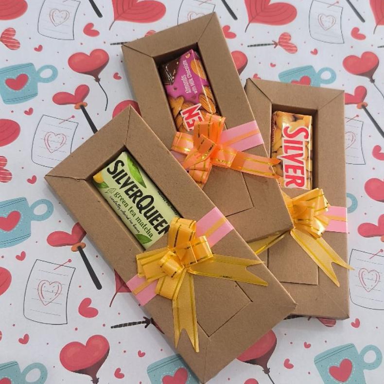 Hampers Coklat Box / Coklat Valentine / Coklat Silverqueen / Cadburry / Delfy / Coklat Mini Box New