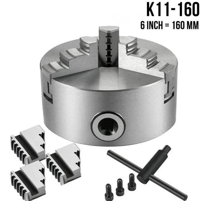 Chuck bubut 6 inch 3jaw merk Sanou murah