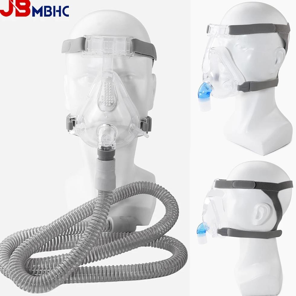 CPAP Full Face Mask Medical Silicon Full Facial Mask Auto BiPAP CPAP Mouth Nasal Mask with Headgear 